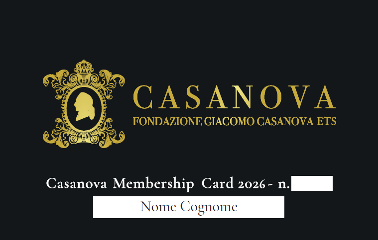 casanova_tessera_2026 Casanova Membership Card 2025